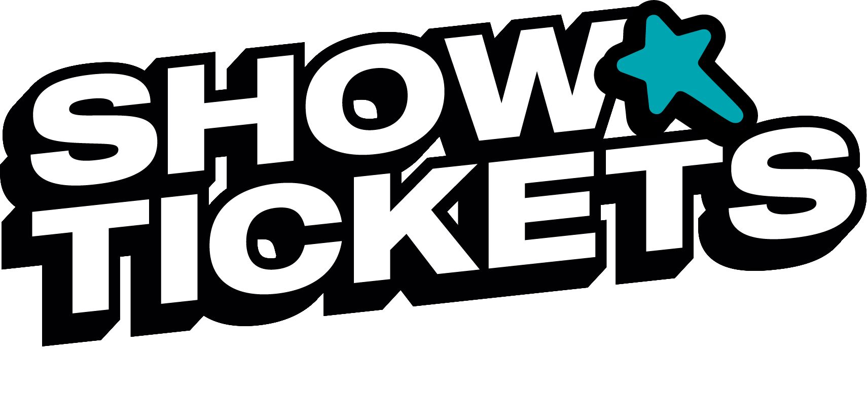 Logo de SHOWTICKETS con micrófono azul